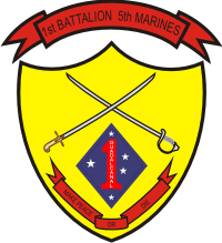 1st Battalion 5th Marines Decal