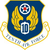 10th Air Force Shield Decal