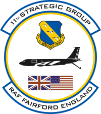 11th Strategic Group RAF Fairford England Decal