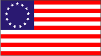 Betsy Ross 13 Star Flag Decal