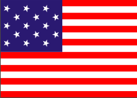 15 Star Spangled Banner Flag 1812 Decal