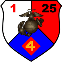 1st Battalion 25th Marines 4th Marine Division Decal