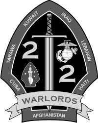 2nd Battalion 2nd Marines 2nd Marine Division – 2 Subdued Decal