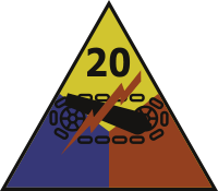 20th Armored Division Decal