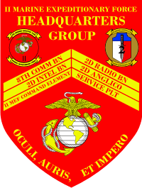 2nd MEF Marine Expeditionary Force Headquarters Group Decal