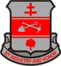 317th Engineer Battalion DUI Decal