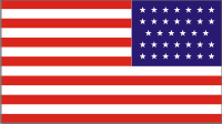 34 Star Flag 1861 (Reversed) Decal