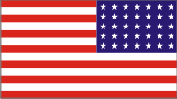 35 Star Flag (Reversed) Decal