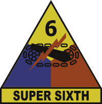 6th Armored Division Super Sixth Decal
