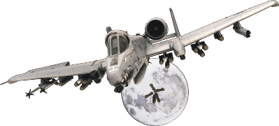 A-10 Warthog Moon Decal