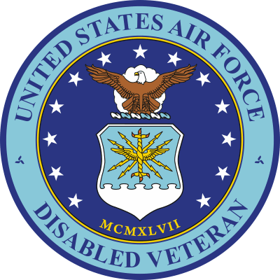 Air Force Disabled Veteran Decal