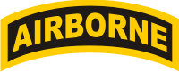 Airborne Tab (Yellow/Black) Decal