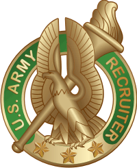 Army Recruiter Badge Decal