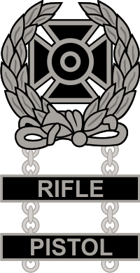 Army Expert Weapons Double Qualification Badge Decal