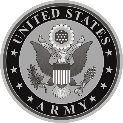 Army Seal (v2) Black & White Decal