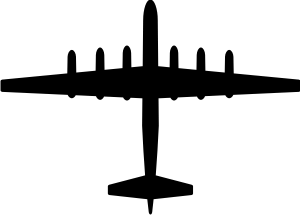 Boeing B-52 Model 462 Silhouette (Black) Decal