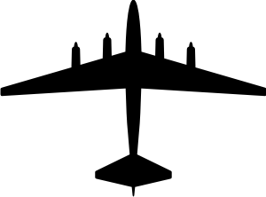 Boeing B-52 Model 464-29 Silhouette (Black) Decal