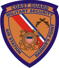 Coast Guard Military Security Barber's Point Decal
