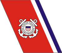 Coast Guard Racing Stripe (Left) Decal