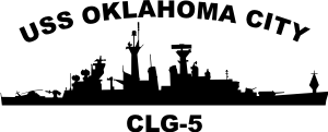 CLG 5 USS Oklahoma City (Black) Decal