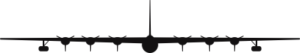 Convair B-36 Peacemaker Silhouette (Black) Decal
