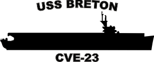 Escort Carrier CVE (Black) Decal