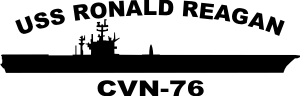 Attack Carrier Nuclear CVN (Black) Decal
