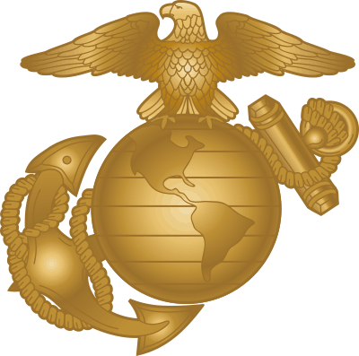 USMC Eagle Globe Anchor (Gold) Decal