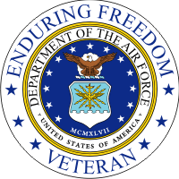 Enduring Freedom Veteran (v2) Air Force Decal