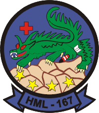 HML-167 Marine Light Helicopter Squadron Decal