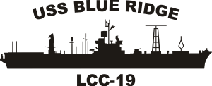 Blue Ridge Class Amphibious Command & Control Ship LCC (Black) Decal