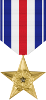 Silver Star Medal Decal