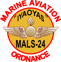 MALS-24 Marine Aviation Logistics Squadron 24 Ordnance Decal