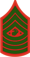 E-9 SGTMAJMC Sergeant Major Marine Corps (Green) Decal