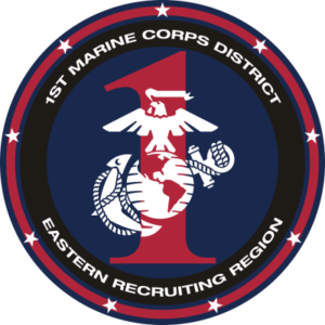 1st Marine Corps District Eastern Recruiting Region Decal