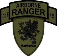 Michigan Army National Guard - Company F Airborne Rangers 425th Infantry Decal