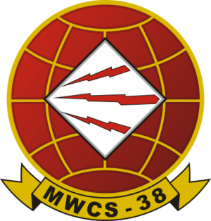 MWCS-38 Marine Wing Communications Squadron 38 Decal
