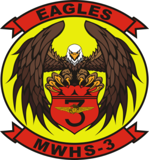 MWHS-3 Marine Aircraft Wing Headquarters Squadron 3 Decal