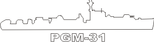 Motor Gun Boat PGM (White) Decal