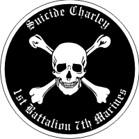 1st Battalion 7th Marines Suicide Charley Decal