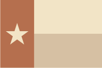 Texas State Flag Desert Camo Decal