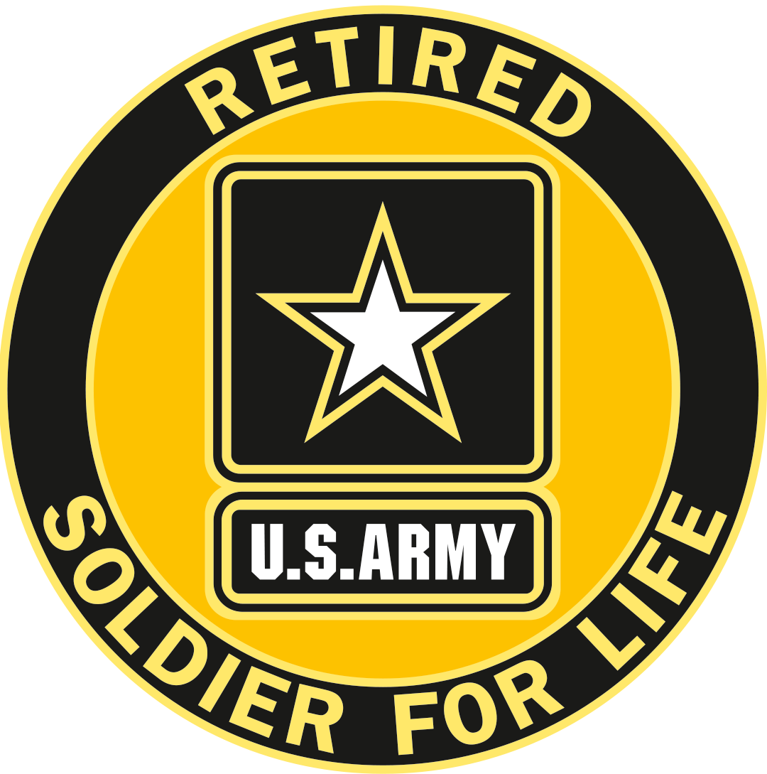 US Army 2023 Soldier For Life Retired Decal