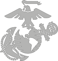 USMC Logo (Gray) Decal