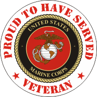 USMC Proud to have Served Decal