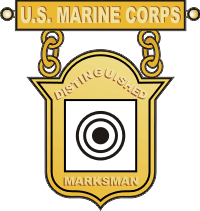 USMC Distinguished Marksman Badge Decal