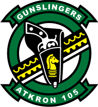 VA-105 Attack Squadron 105 Gunslingers Decal
